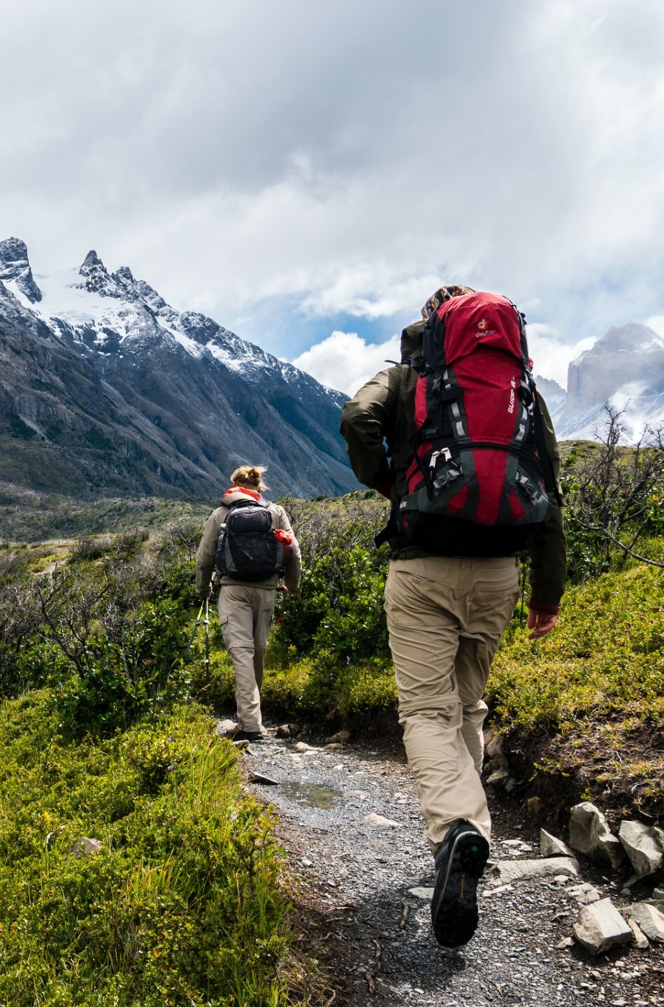 hiking photo in the mountains